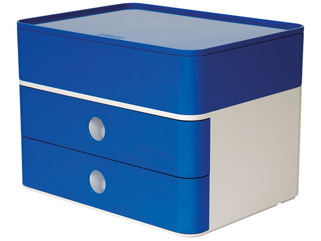 Smart-box plus Han Allison 2 lades en box, royal blauw