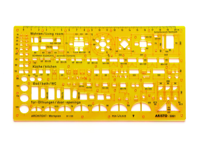 Architekt-combisjabloon 1:100