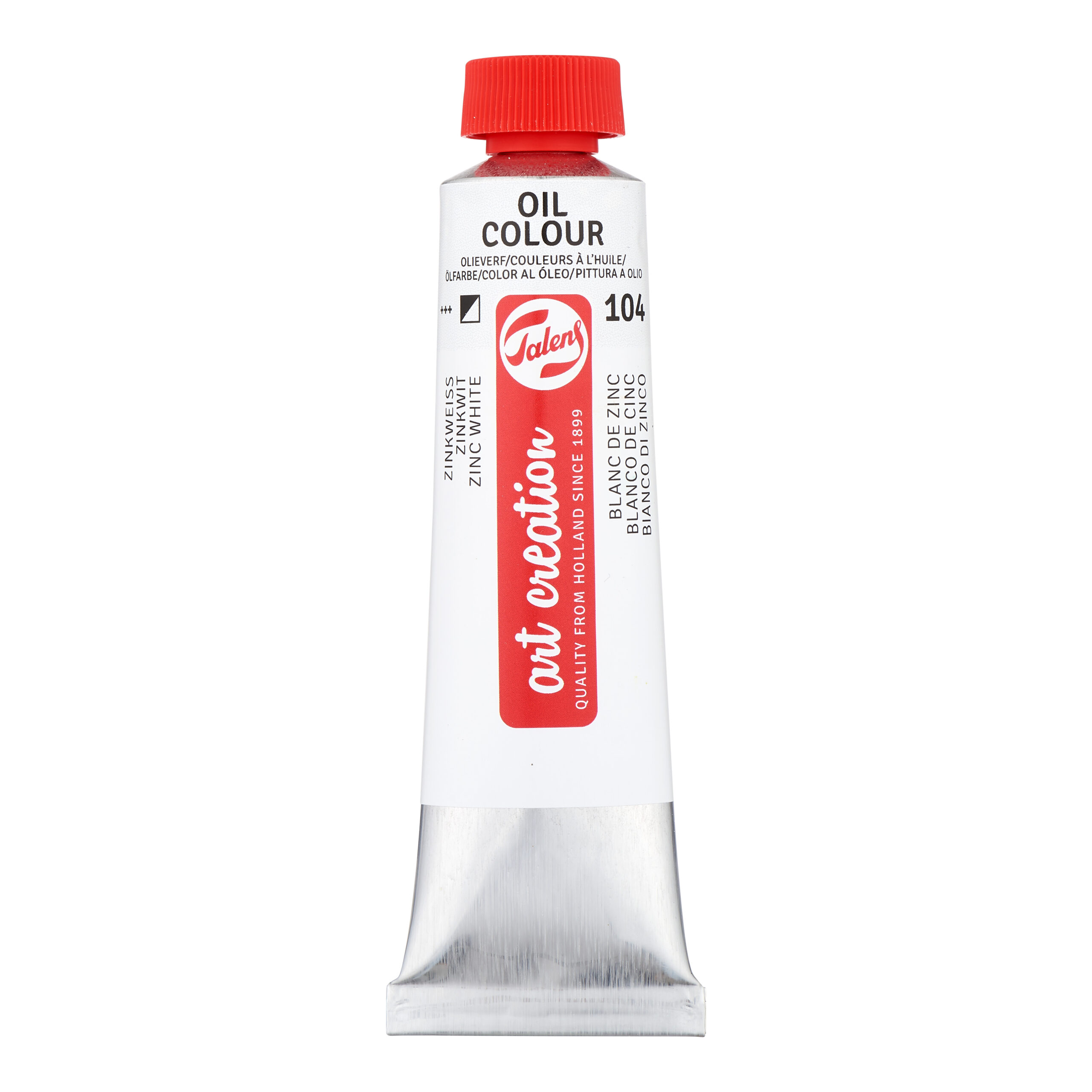 Talens Art Creation Olieverf Tube 40 ml Zinkwit (Saffloerolie) 104