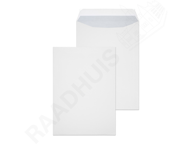 Envelop Raadhuis 229x324 C4 akte plakstrip wit 120gr 250st