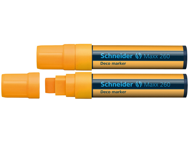Krijtmarker Schneider Maxx 260 fluor oranje set van 2