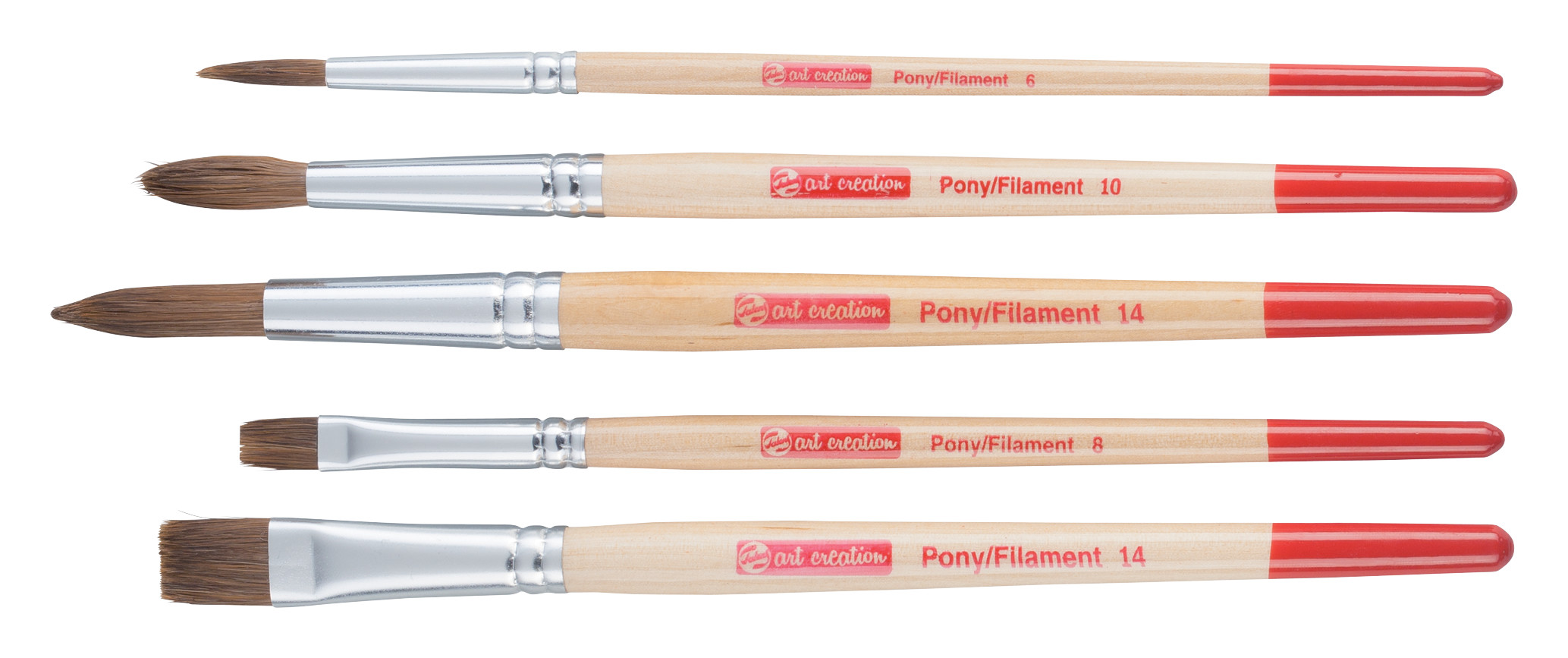 Talens Art Creation Aquarelpenselenset van 5 - Pony/Polyester