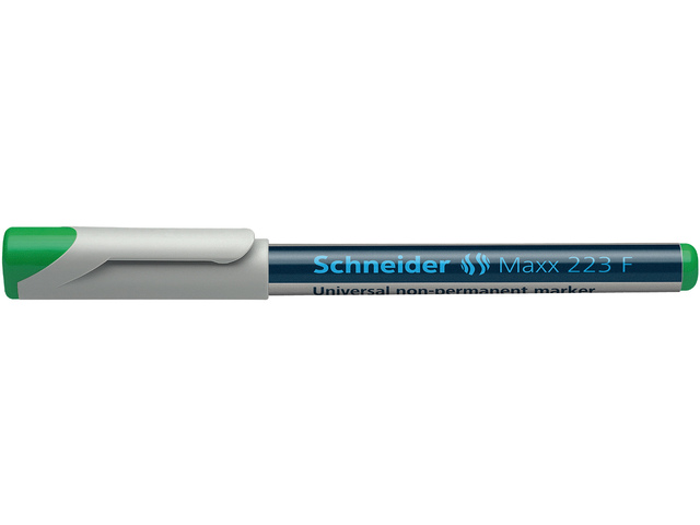 Marker Schneider Maxx 223 F 0,7mm non-permanent groen