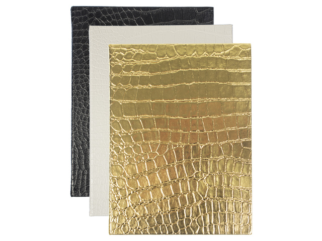 Dummyboek Pure Croco A5 HC pa a 3 stuks assorti kleuren 60