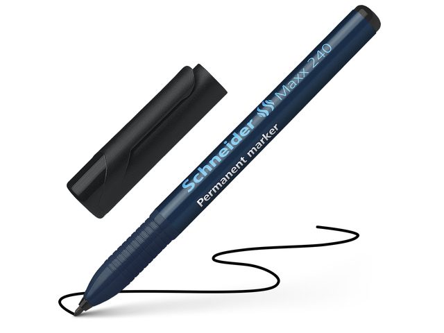 Marker Schneider Maxx 240 permanent, ronde punt zwart