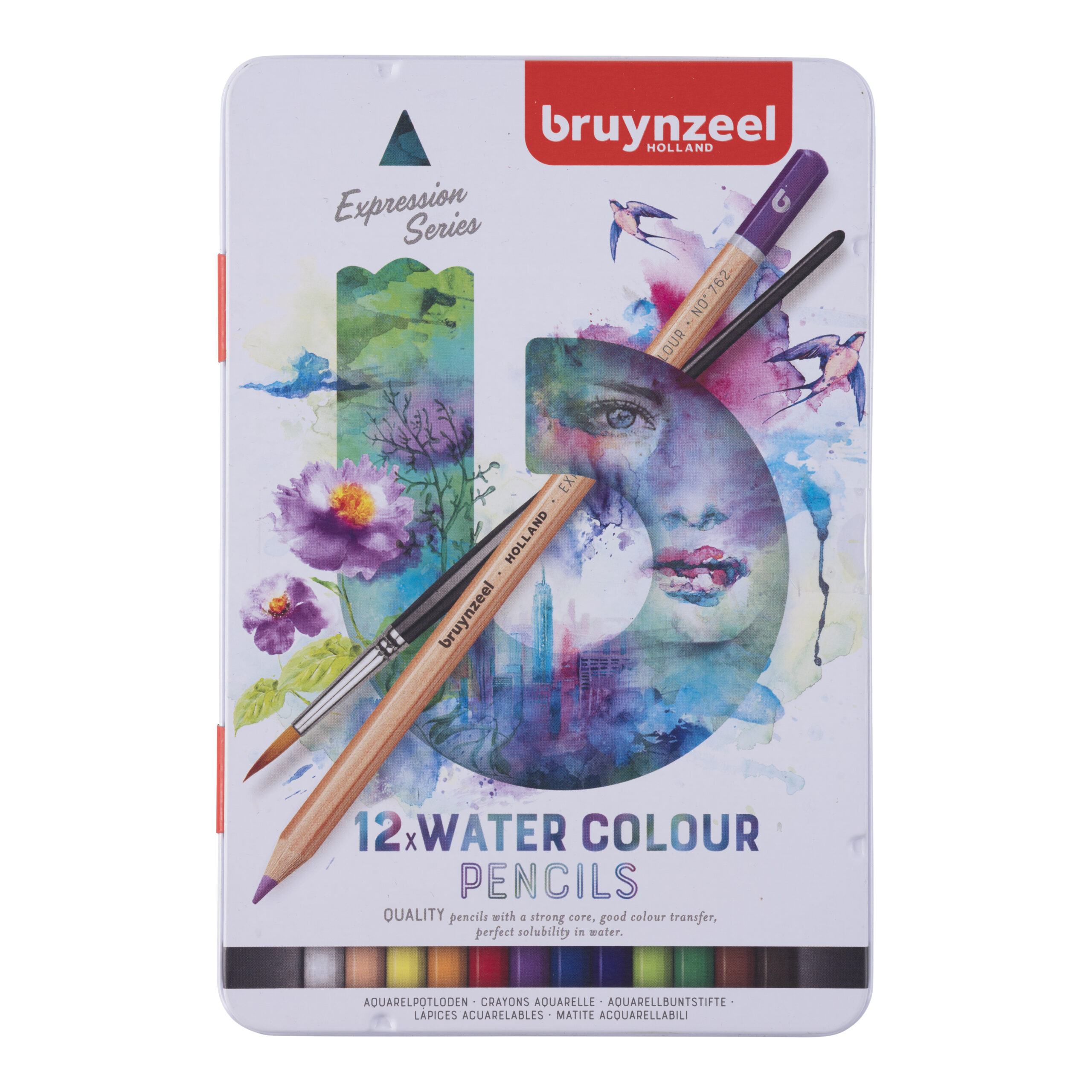 Bruynzeel Expression aquarelpotloden blik 12
