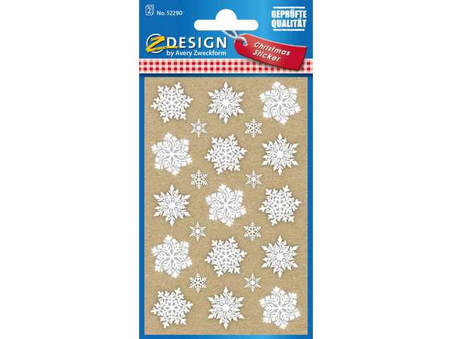 Etiket Z-design Christmas sterren - 2 vel