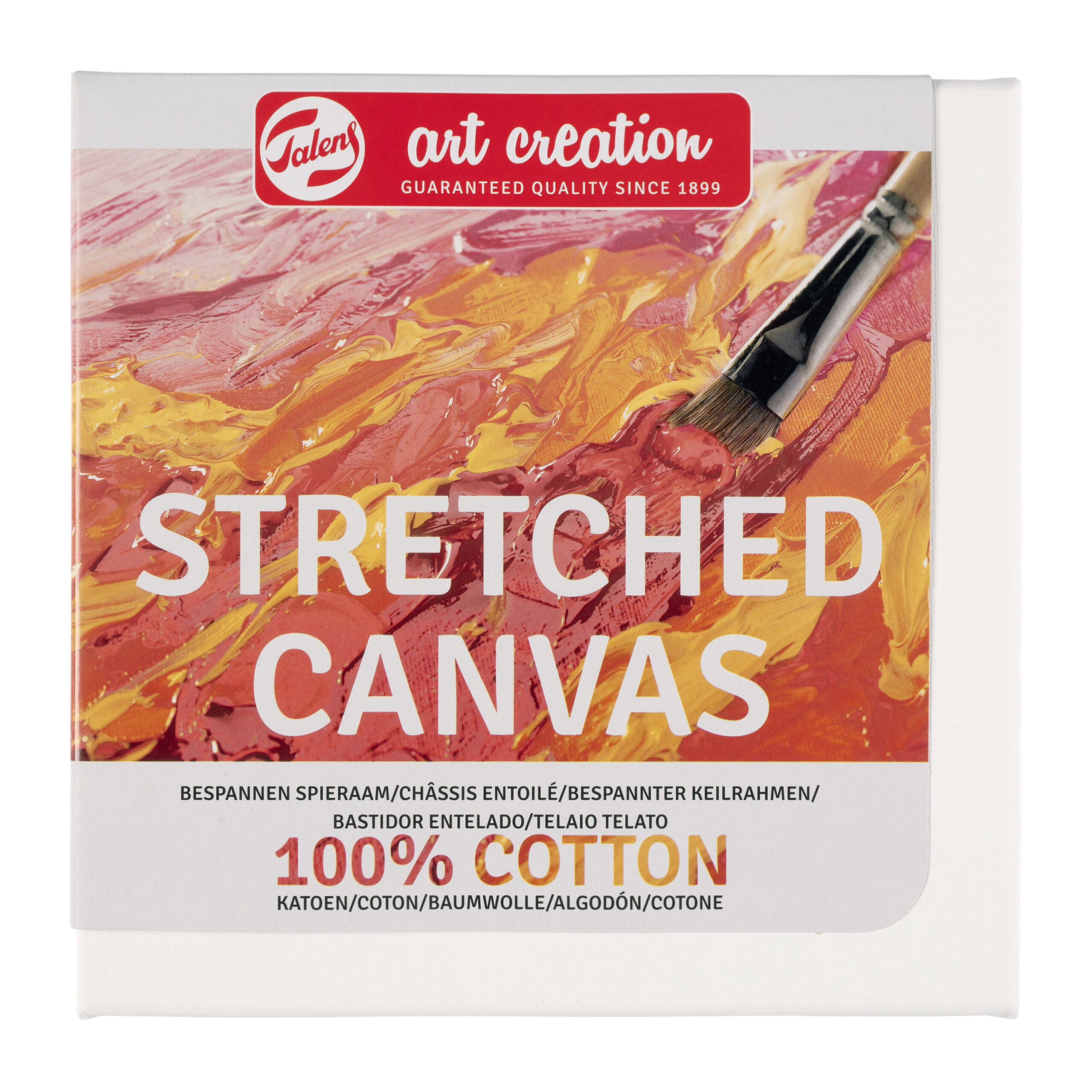 Talens Art Creation Stretched Canvas Cotton Stapled 20X20