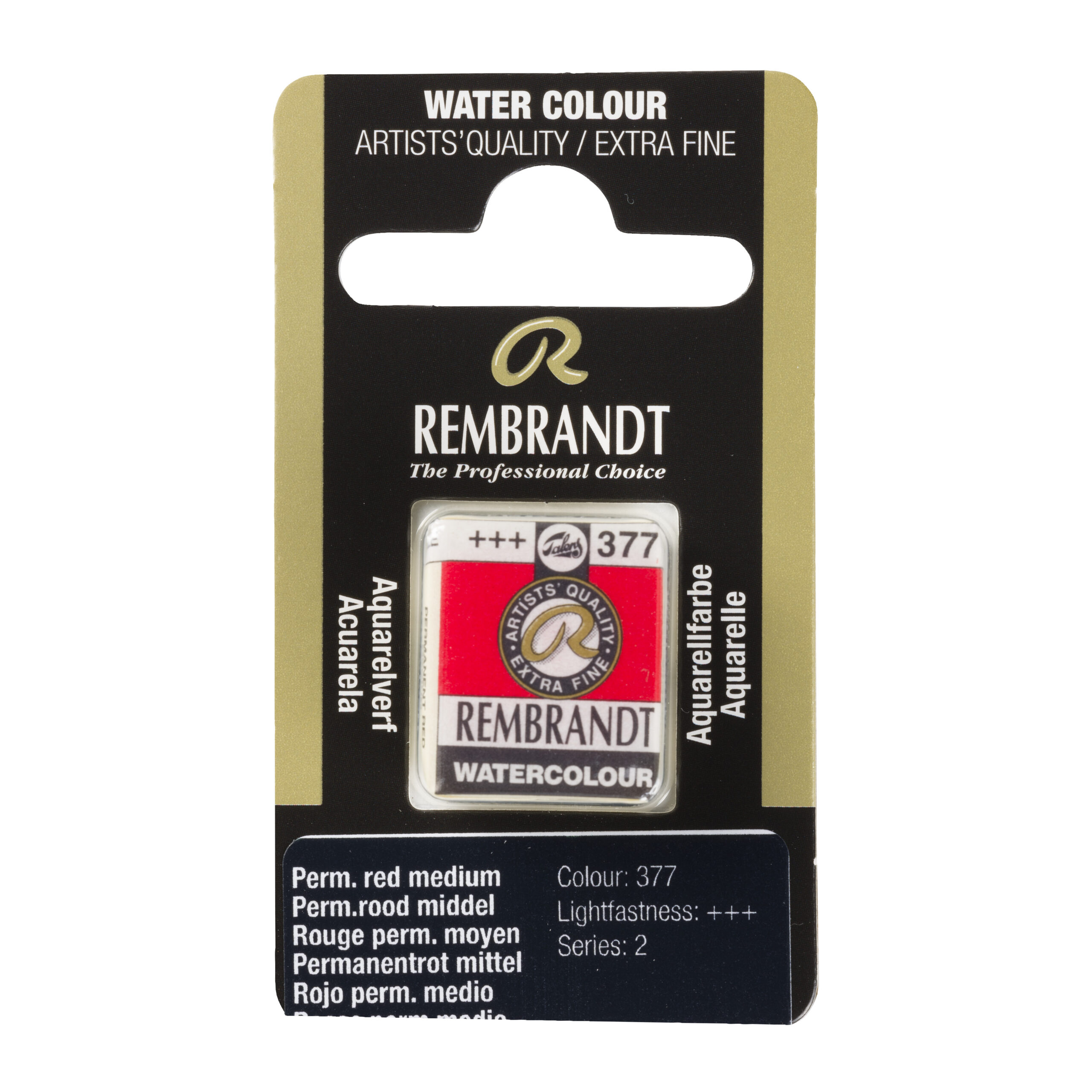 Rembrandt Aquarelverf Napje Permanentrood Middel 377