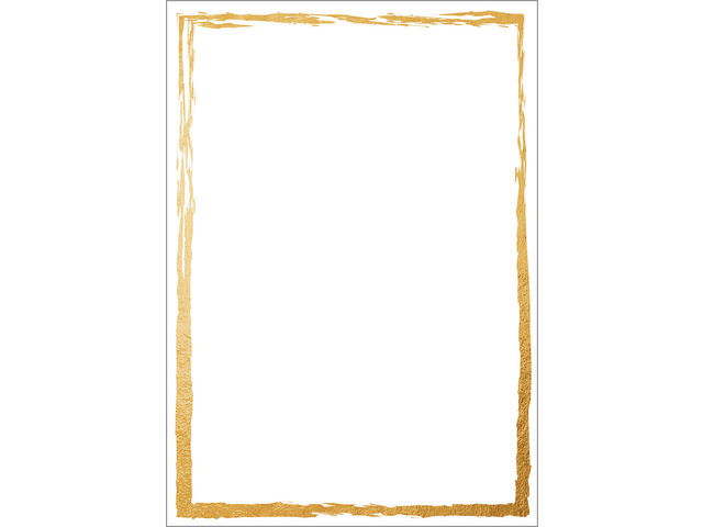 Designpapier Sigel A4 golden frame 200gr pak 50 vel dubbel