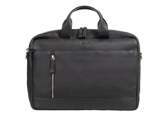 Laptoptas Alassio TIBER 25x36,5x3cm zwart leer