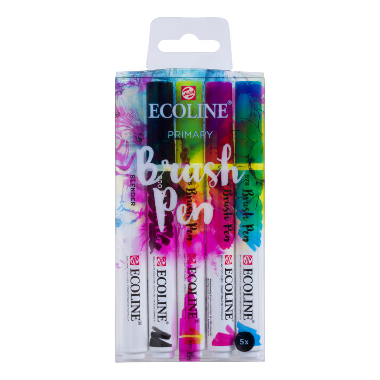 Ecoline Brush Pen set Primair | 5 kleuren