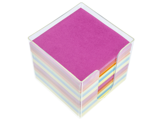 Memokubus + inhoud Kangaro 9,5x9,5x9,5cm 700 vel ass. kl.
