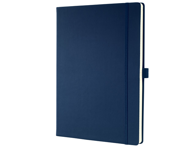 Notitieboek Conceptum Pure A4 donkerbl lijn HC 194pag 80gr P