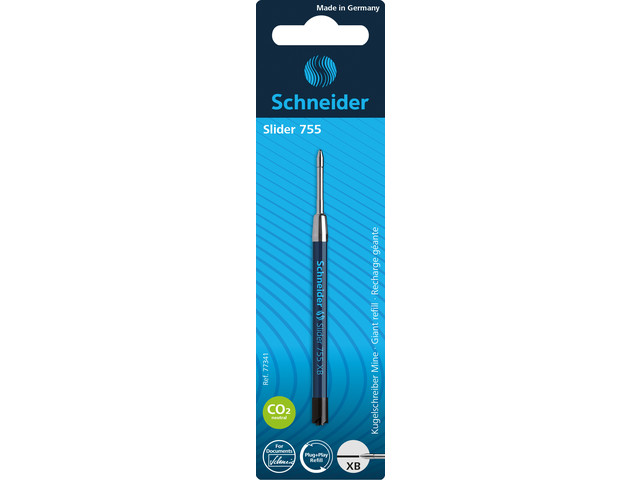 Vulling Schneider Slider XB Jumbo, zwart, op blister
