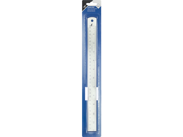 Meetlat Kangaro RVS 30cm 2,6cm breed