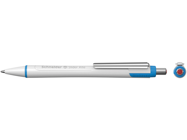 Balpen Schneider Slider Xite wit-rood
