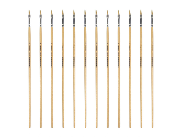 Lyonse penseel Kangaro #4 gelakt hout doos a 12 stuks