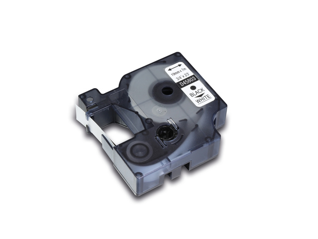 Tapecassette Kangaro compatible Dymo 45803 zwart/wi