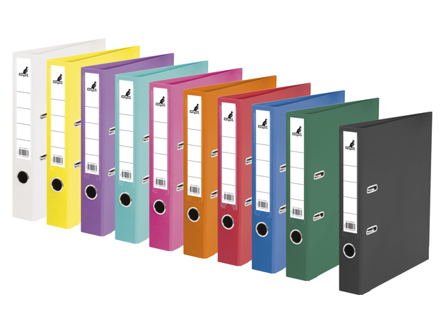 Ordner Kangaro A4 50mm 2 rings 10 stuks assorti kleuren