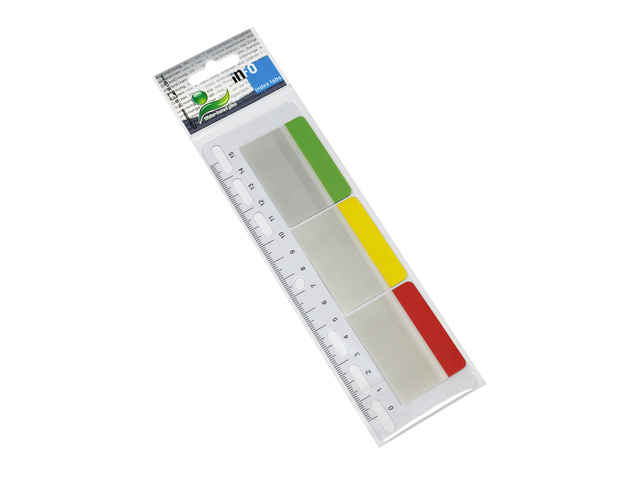 Indextabs Info Notes 3x50x38 3x10 IndexTabs op transparante