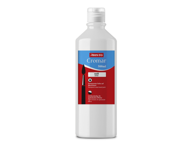 Verf Aristo Cromar 500 ml, wit transparante