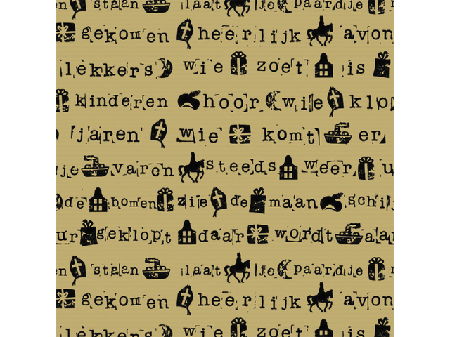 Cadeaupapier Kangaro Sint ass. 70 x 200 cm doos a 60 rol