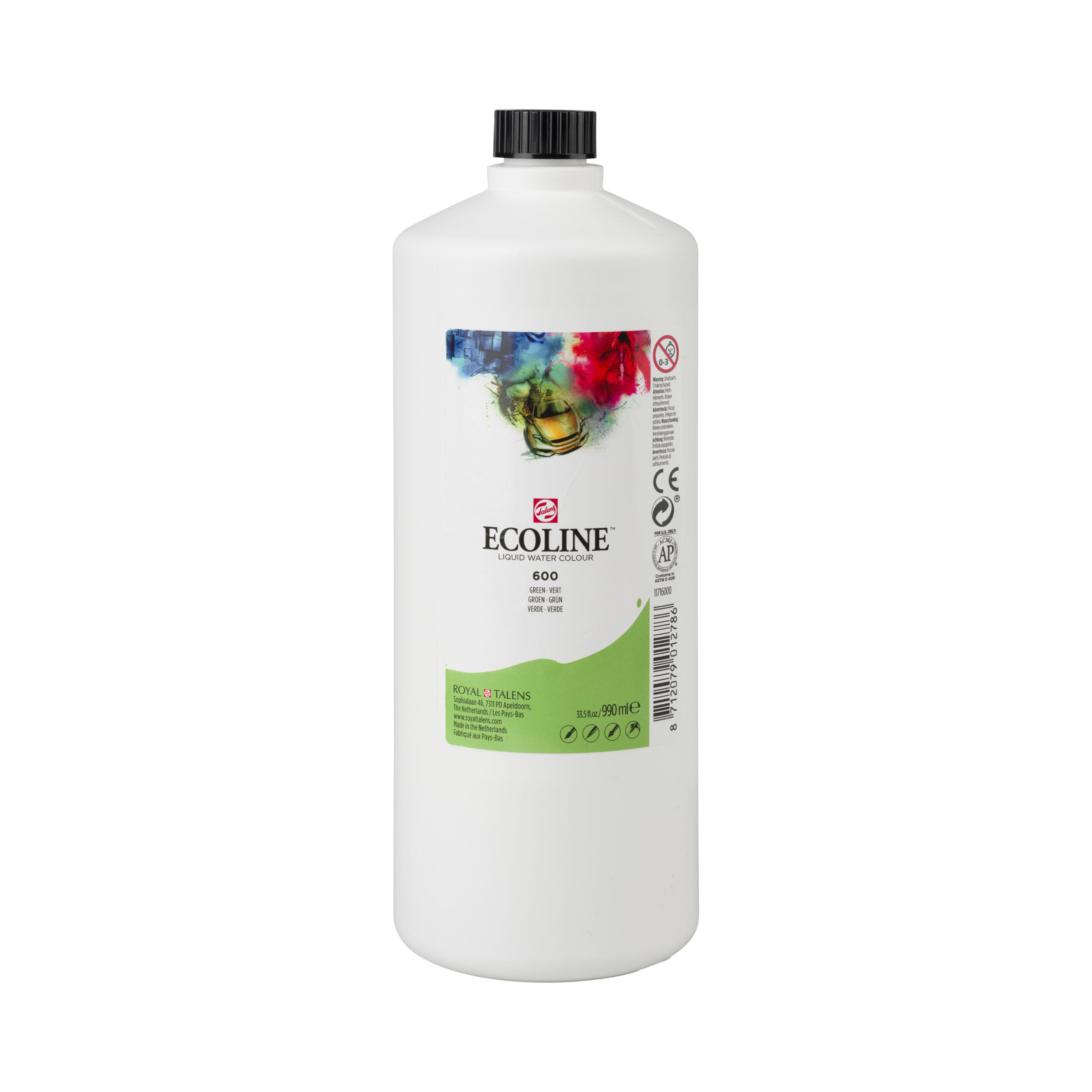 Ecoline Vloeibare Waterverf Fles 990 ml Groen 600