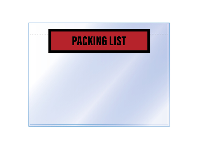 Paklijstenv. Raadhuis 225x165 A5 50 micron packinglist 1000s