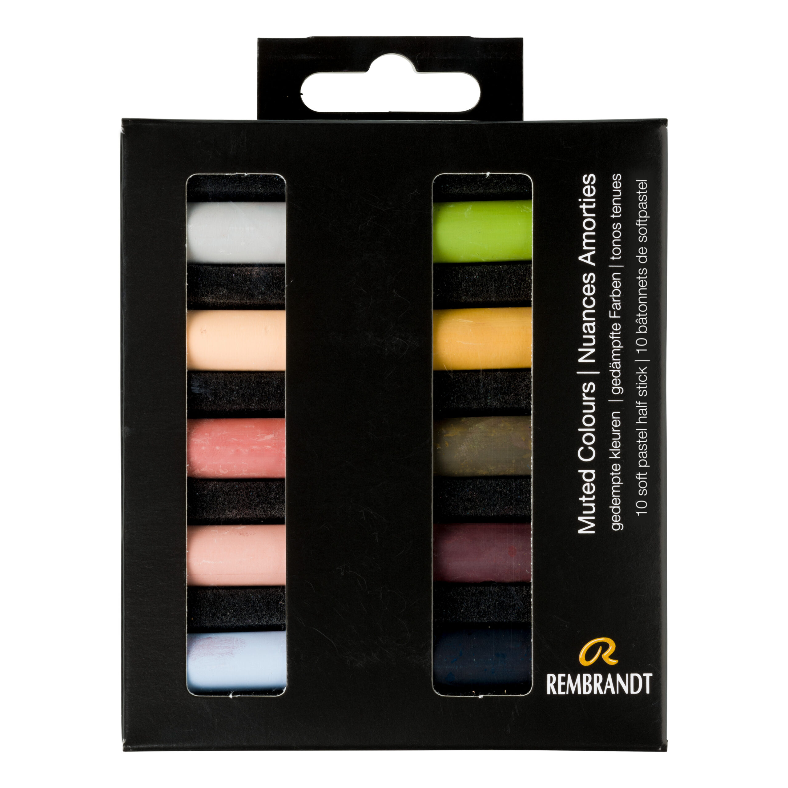 Rembrandt Soft pastel set Gedempte Kleuren | 10 halve pastels