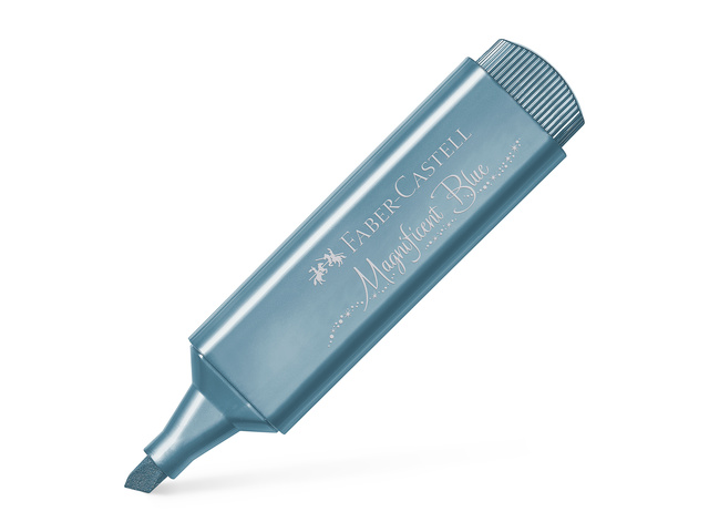 Tekstmarker FC 46 metallic blauw