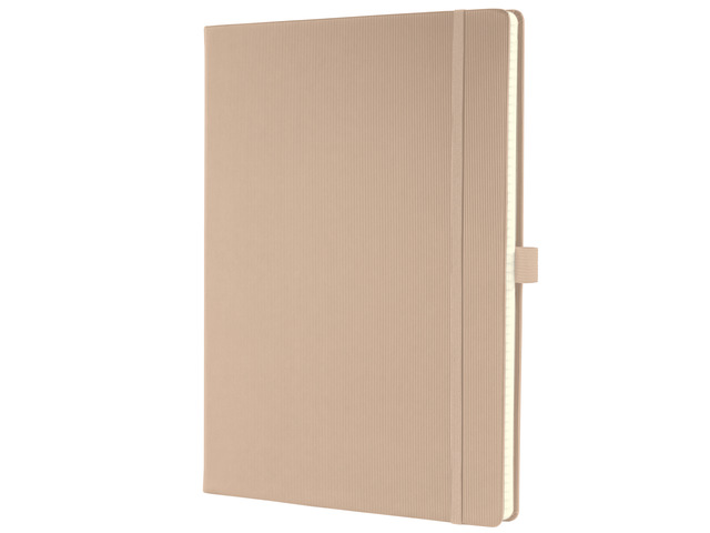 Notitieboek Conceptum A4 beige 5mm ruit hardcover 194pag 80gr