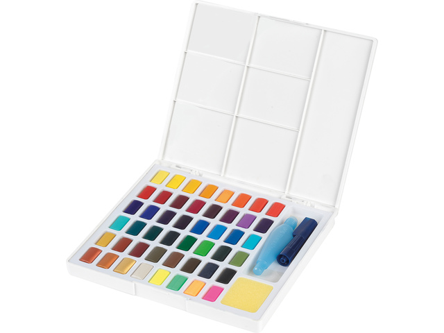Waterverf FC tablet in box met palet 48 kleuren