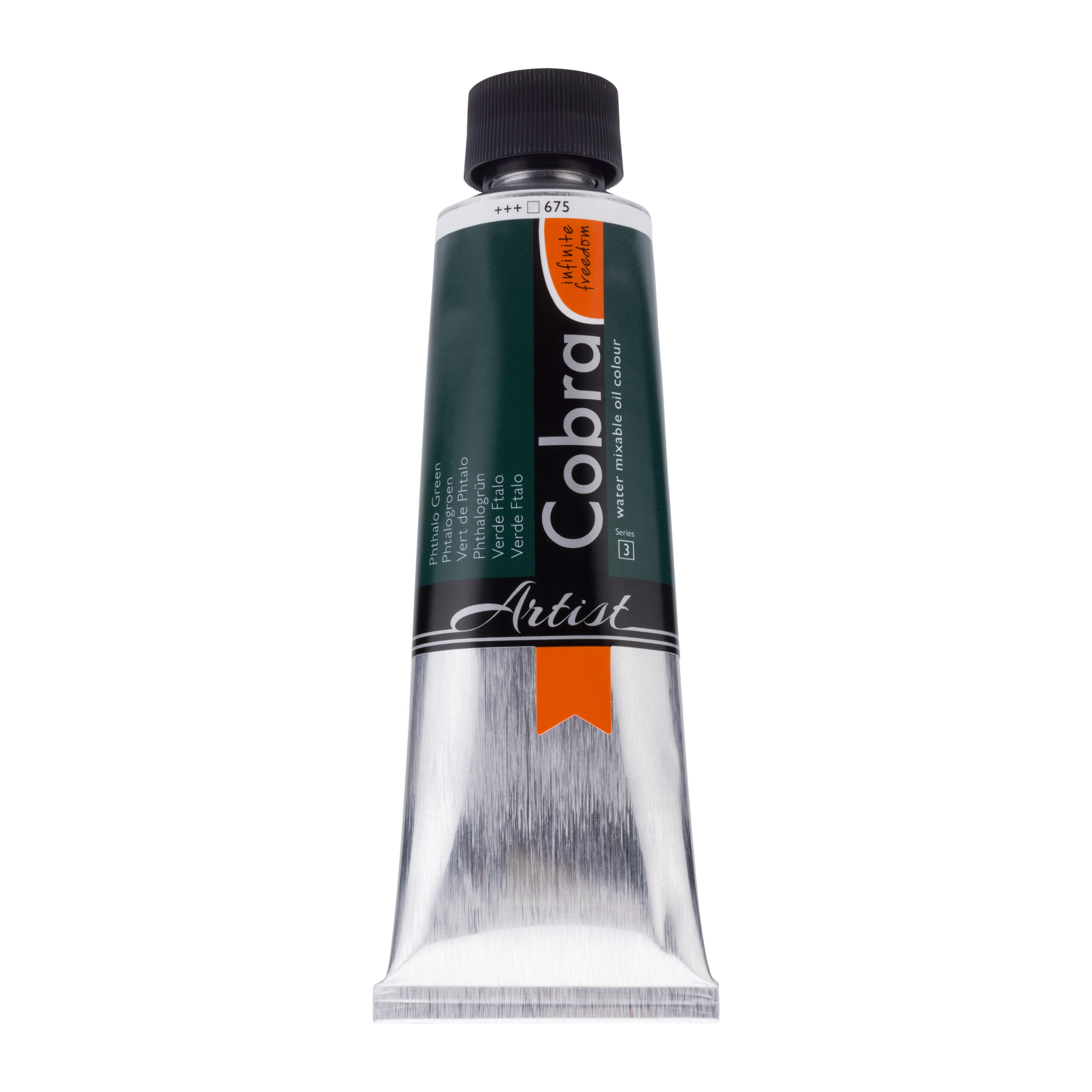 Cobra Artist Water Vermengbare Olieverf Tube 150 ml Phtalogroen 675