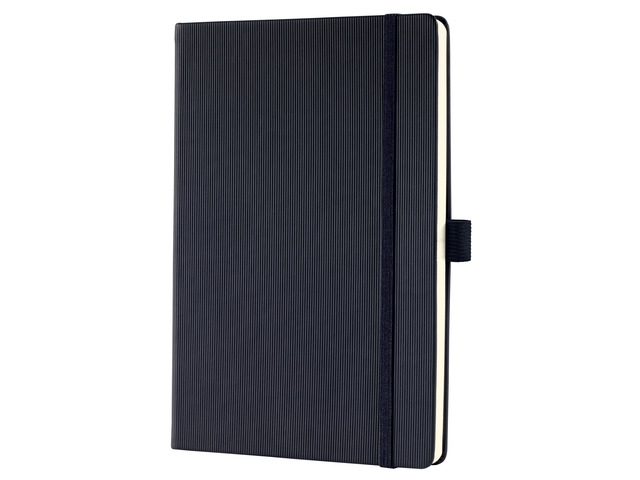 Notitieboek Conceptum Pure A5 zwart 5mm ruit hardcover 194pa