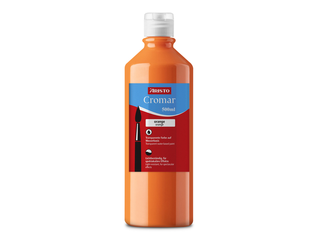 Verf Aristo Cromar 500 ml, oranje transparante