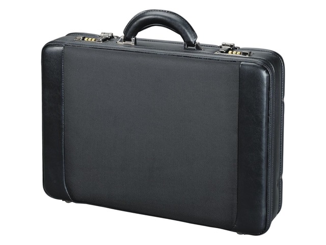 Attache Alassio MODICA zwart 32,5 x 45,5 x 10,5 cm kunstlee