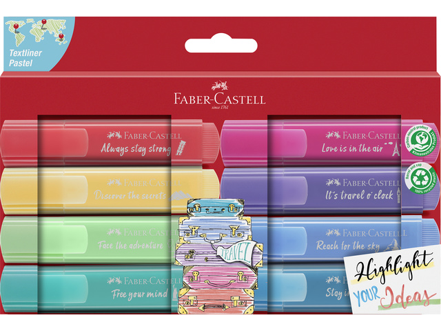 Tekstmarker FC 46 Pastel set 8 stuks (vanille,