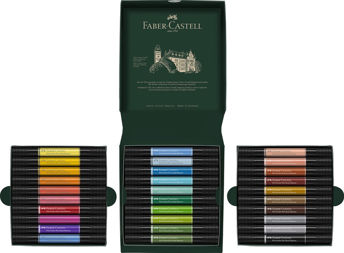 Tekenstift Faber-Castell Pitt Artist Pen due marker 30 stuks