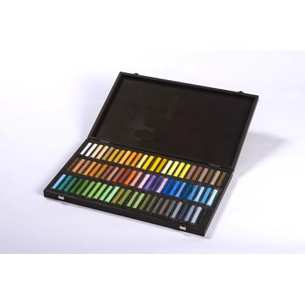 BLOCKX 72 Pastels Set Sky and Seasons Wooden Box