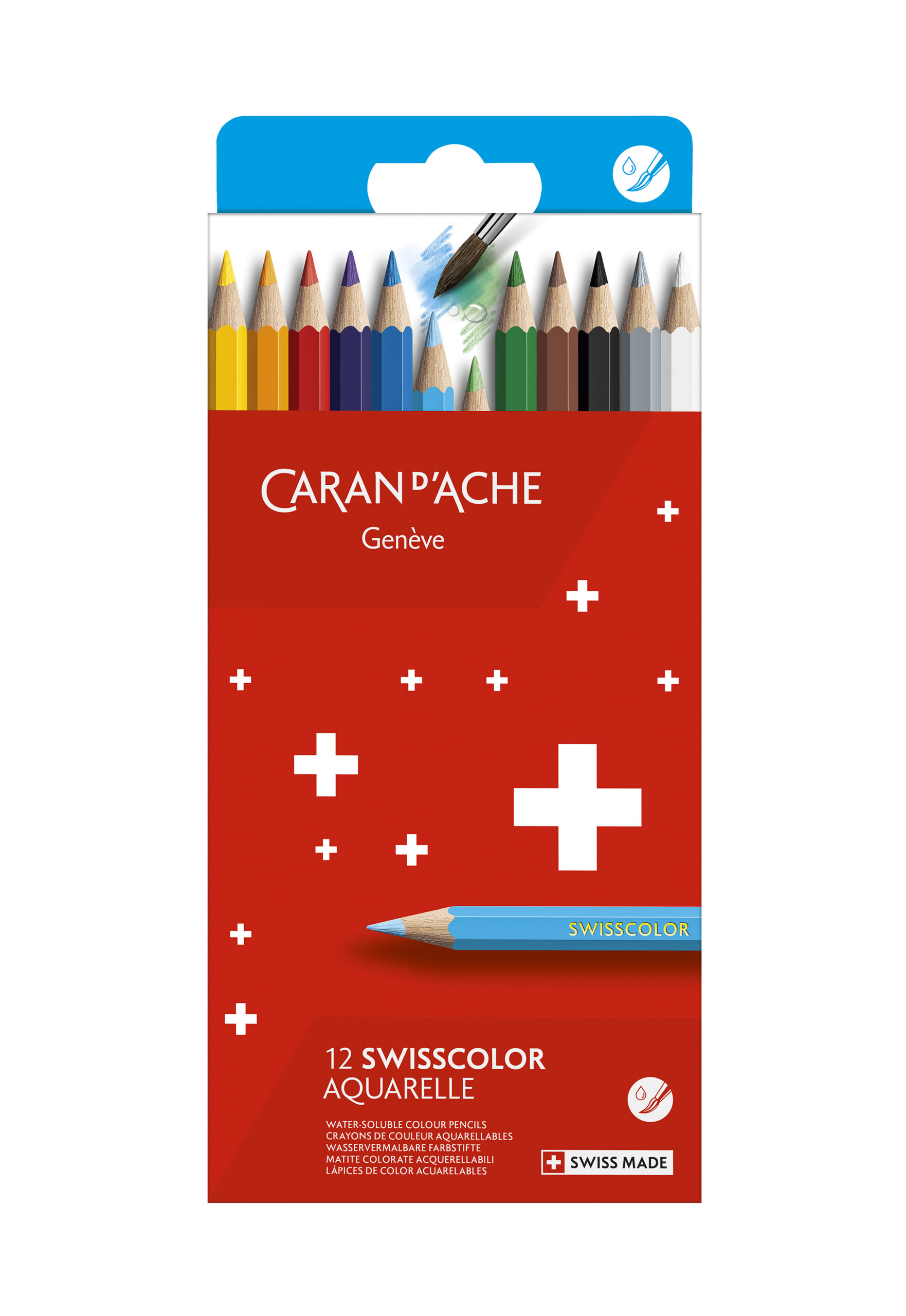 Caran d'Ache SWISSCOLOR Aquarelpotloden Set