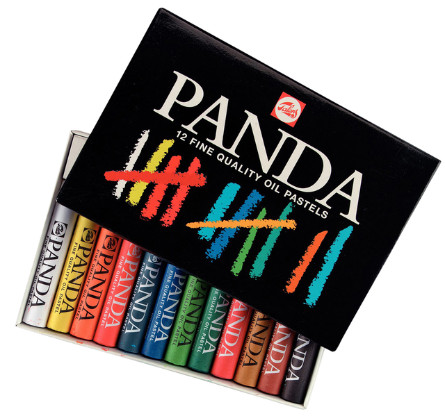 Talens Panda oliepastels set | 12 kleuren