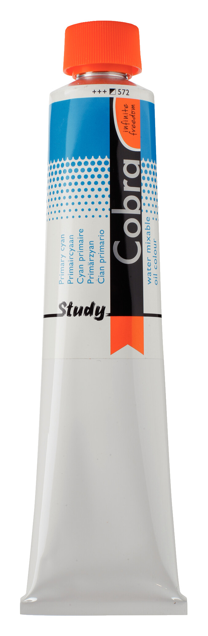 Cobra Study Water Vermengbare Olieverf Tube 200 ml Primaircyaan 572