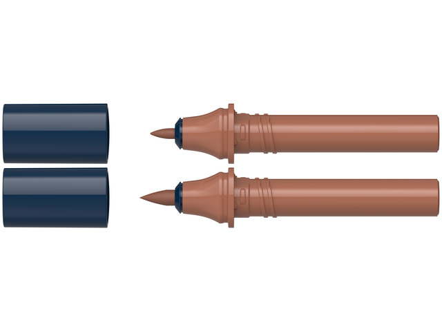 Twinmarker Schneider 2x cartridge Paint-it 040 bruin