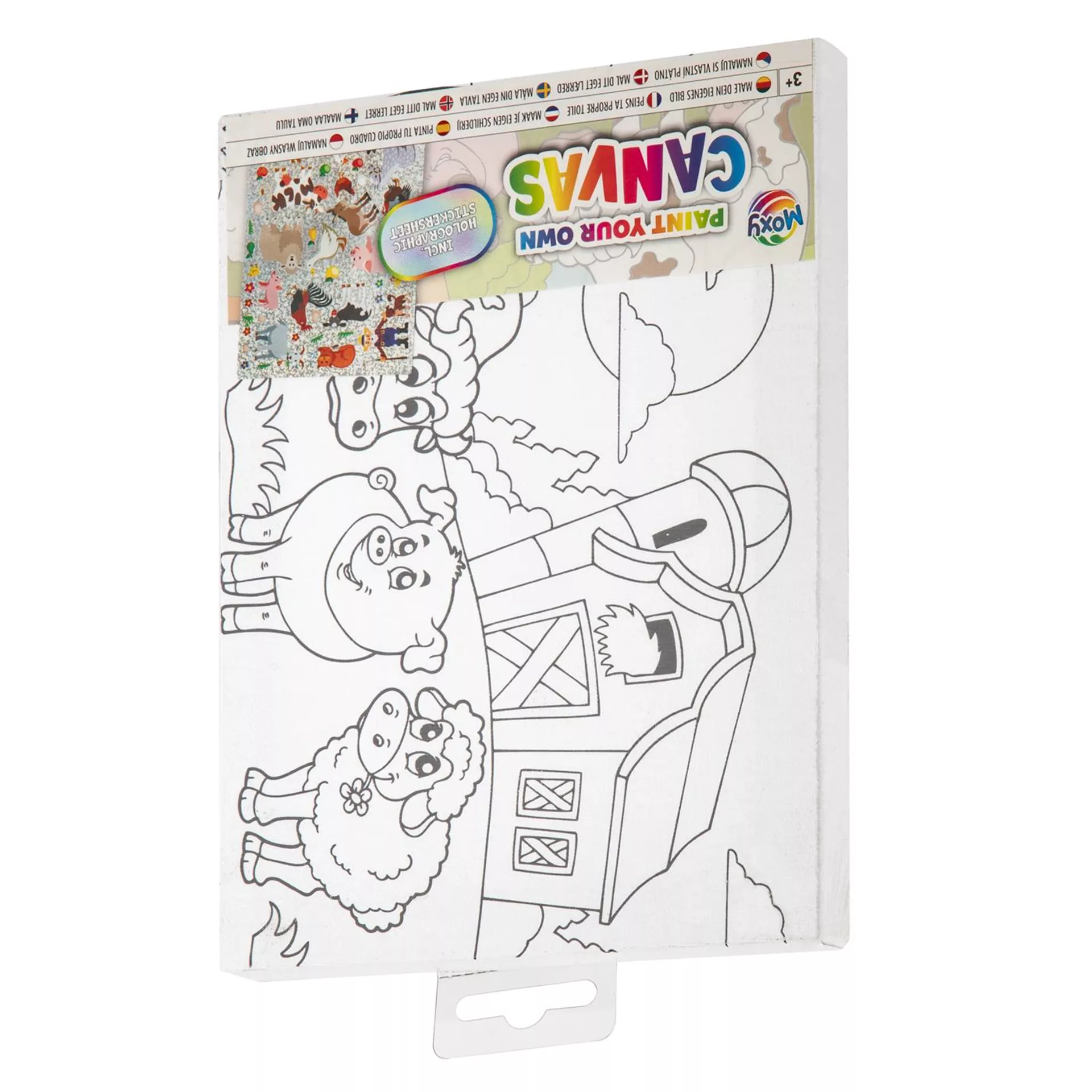 Grafix Schilder je eigen canvas 20x15cm dieren