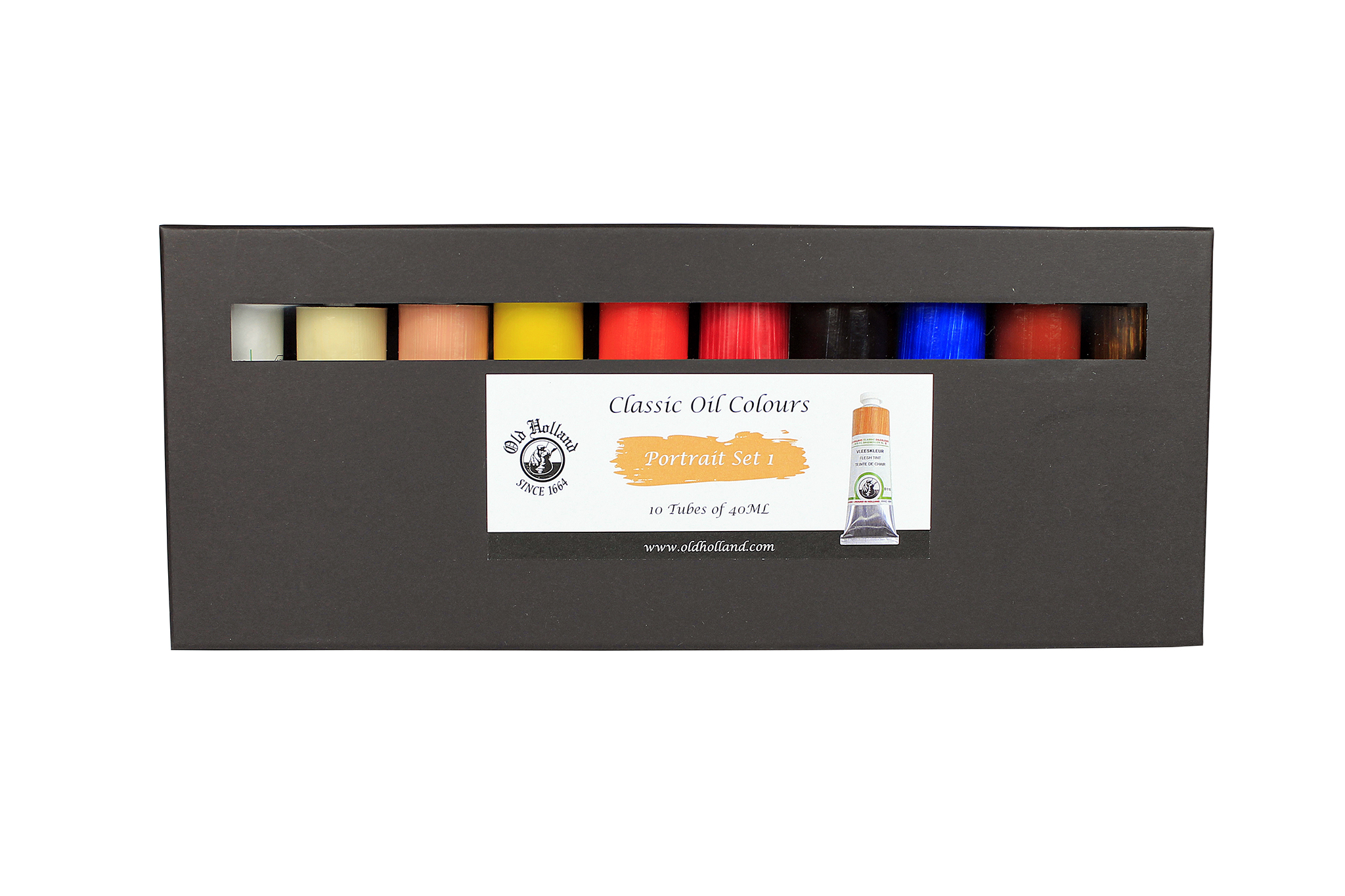 Old Holland Olieverfset Portrait 1 met 10 Tubes 40ml