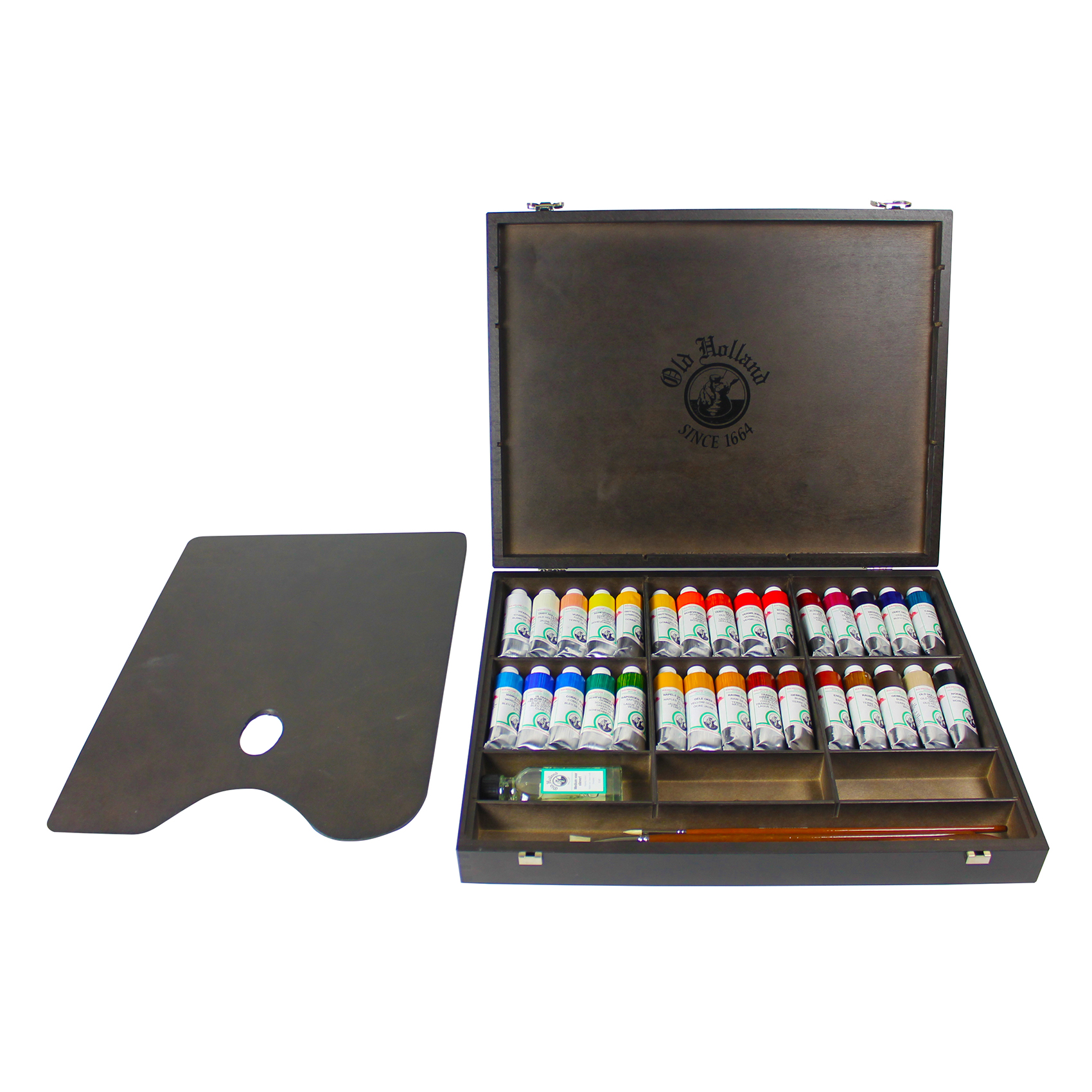 Old Holland Olieverf set Houten Doos donker met 30 Tubes 40ml