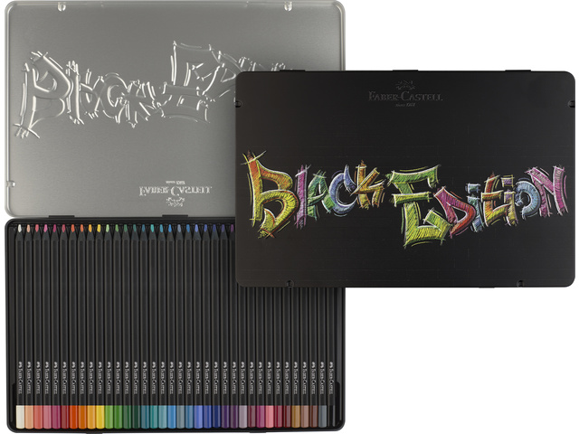 Kleurpotlood Faber-Castell Black Edition 36 stuks in bliketui