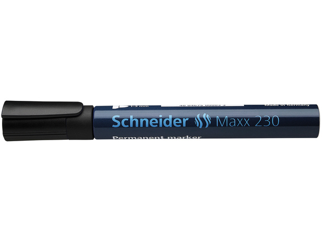 Marker Schneider Maxx 230 permanent, ronde punt zwart