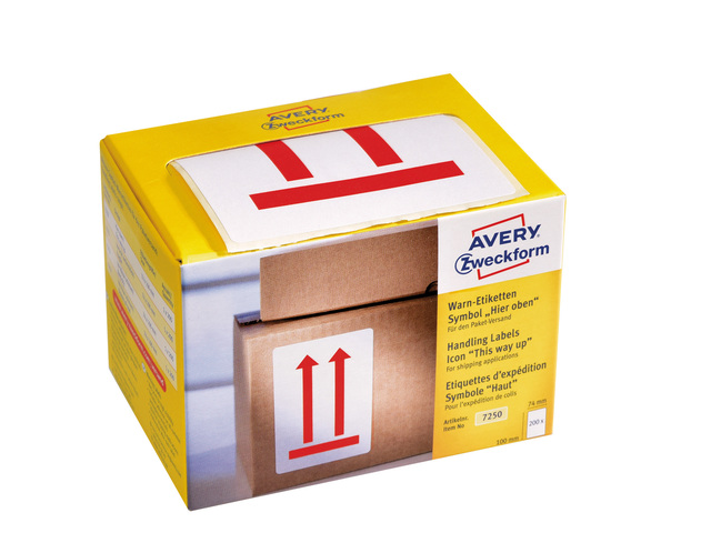 Verzendetiket 'This way up' Waarschuwings etiket 200 st